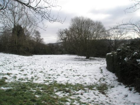 This picture shows the effect of climate change at Stag Hill and how quickly it melts snow.