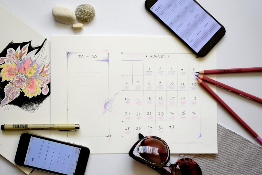 Keeping a daily planner or to-do list is a must for online schooling.