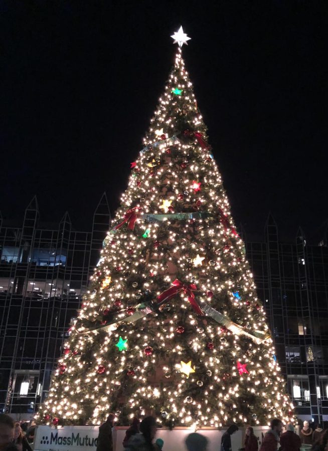 A great option to entertain your family this Thanksgiving is ice skating at the iconic PPG place around a massive Christmas tree. 