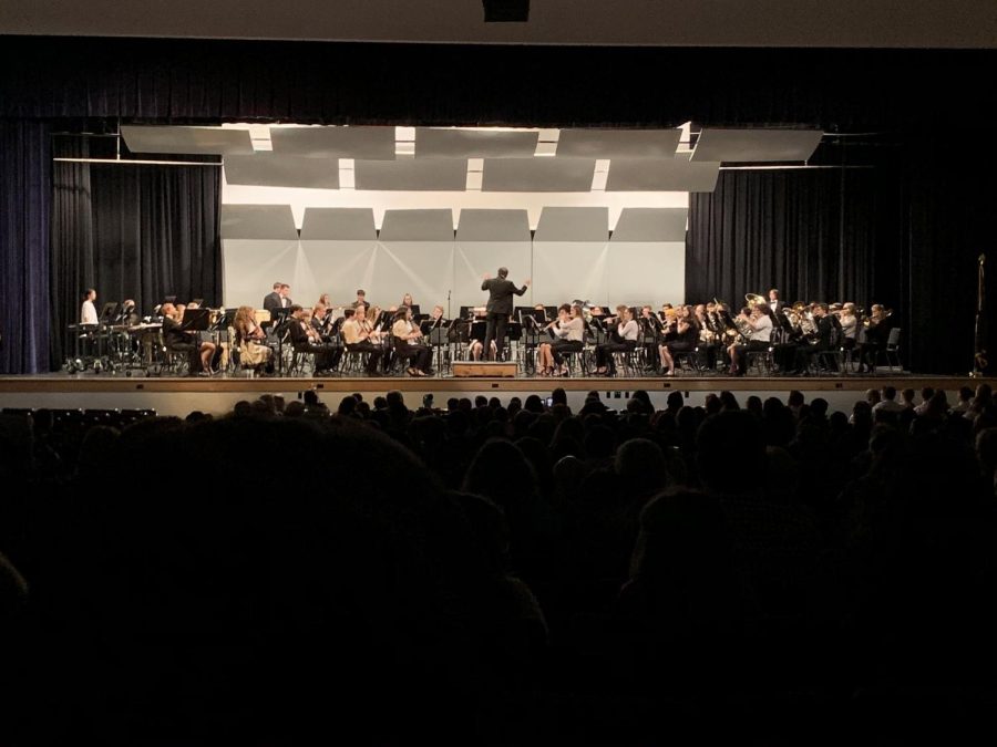 High school students inspire younger musicians through their playing at the pyramid concert. The last concert took place shortly before the COVID-19 shutdown in March 2020. 