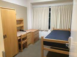A typical college dorm will be stocked with a bed, desk, and dresser. Coordinate with roommates to ensure you maximize this limited space!