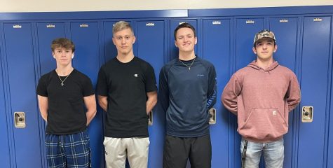 Seniors (left to right) Corbin Allen, Tyler Feeney, Kyle Fetcho, and Joe Migyanko, will all be entering into the armed forces following graduation. Congratulations to all Trinity seniors who are choosing to serve the country post-graduation! 