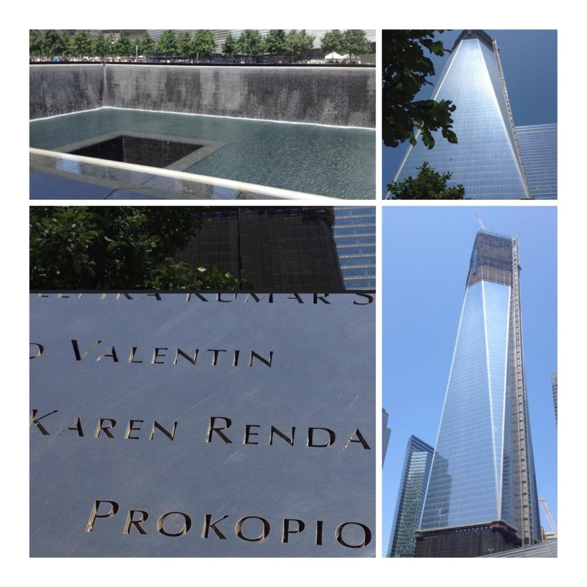 Mrs. Child took pictures of her cousins name, Karen Renda, at the 9/11 memorial in New York City on her trip in 2011. The memorial is open to the public and is one way to honor those lost in the attack.
