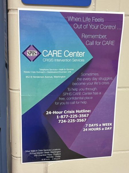 The care center provides 24 hour crisis service to students. Students can also contact an administrator or guidance counselor with any further questions or concerns