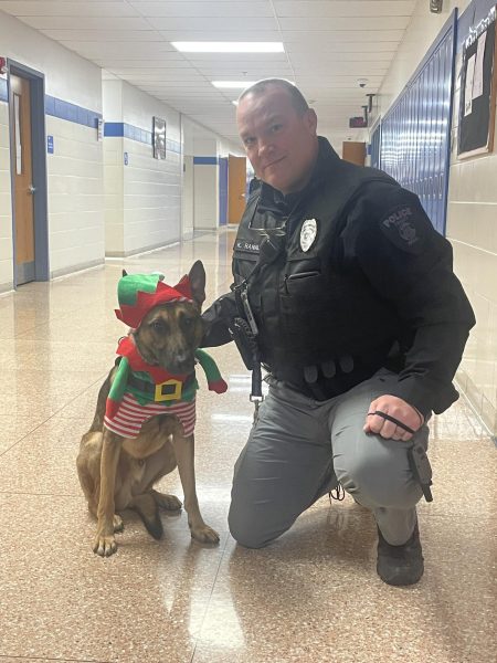 Blitz turns two years old on December 27. Be sure to say hi to him and Officer Ranalli when they’re in the building!