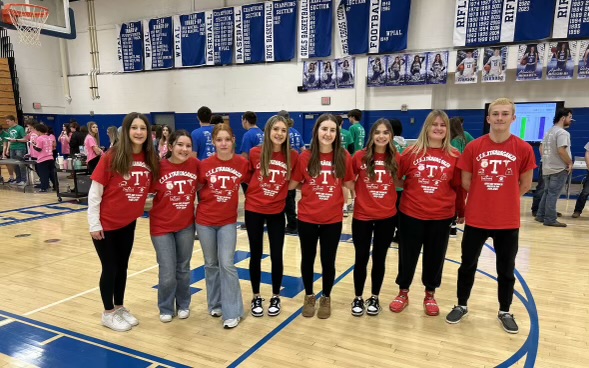 Pictured are some of the Sports Medicine students who participated in the CTE Olympics. The students learned many new things about the different programs that Trinity offers while having fun along the way. 