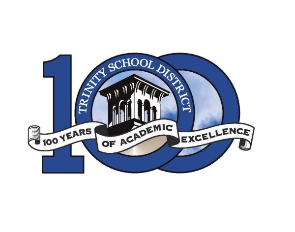 Pictured above is Trinity’s newly designed logo which incorporates the 100 year celebration of academic excellence.