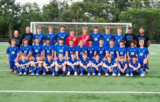 The boys soccer team practices and holds games at the Trinity Middle School stadium. The home games start at 7:30. 