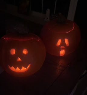 One way to get into the fall spirit is to buy a pumpkin from Simmons Farm, Trax Farm, or the Springhouse and carve a spooky face.  