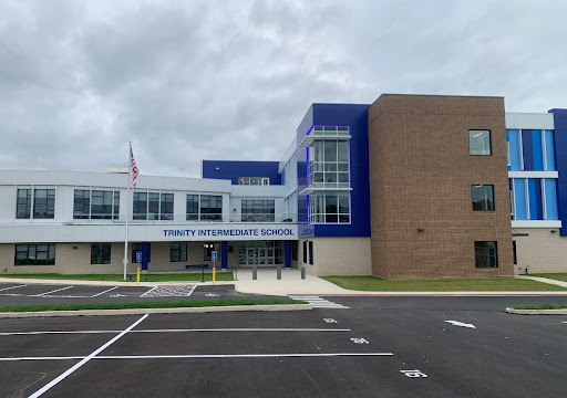 Pictured is the district’s new Intermediate School located on the middle school’s campus. Standing three stories tall and filled with new technology, it’s a big accomplishment for Trinity.