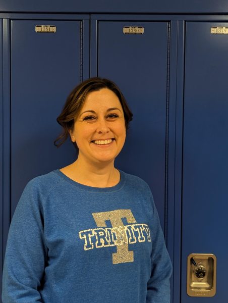 English Teacher Francesca Cortese transferred to the high school this school year from TMS and is excited to get to know her new Trinity community. 