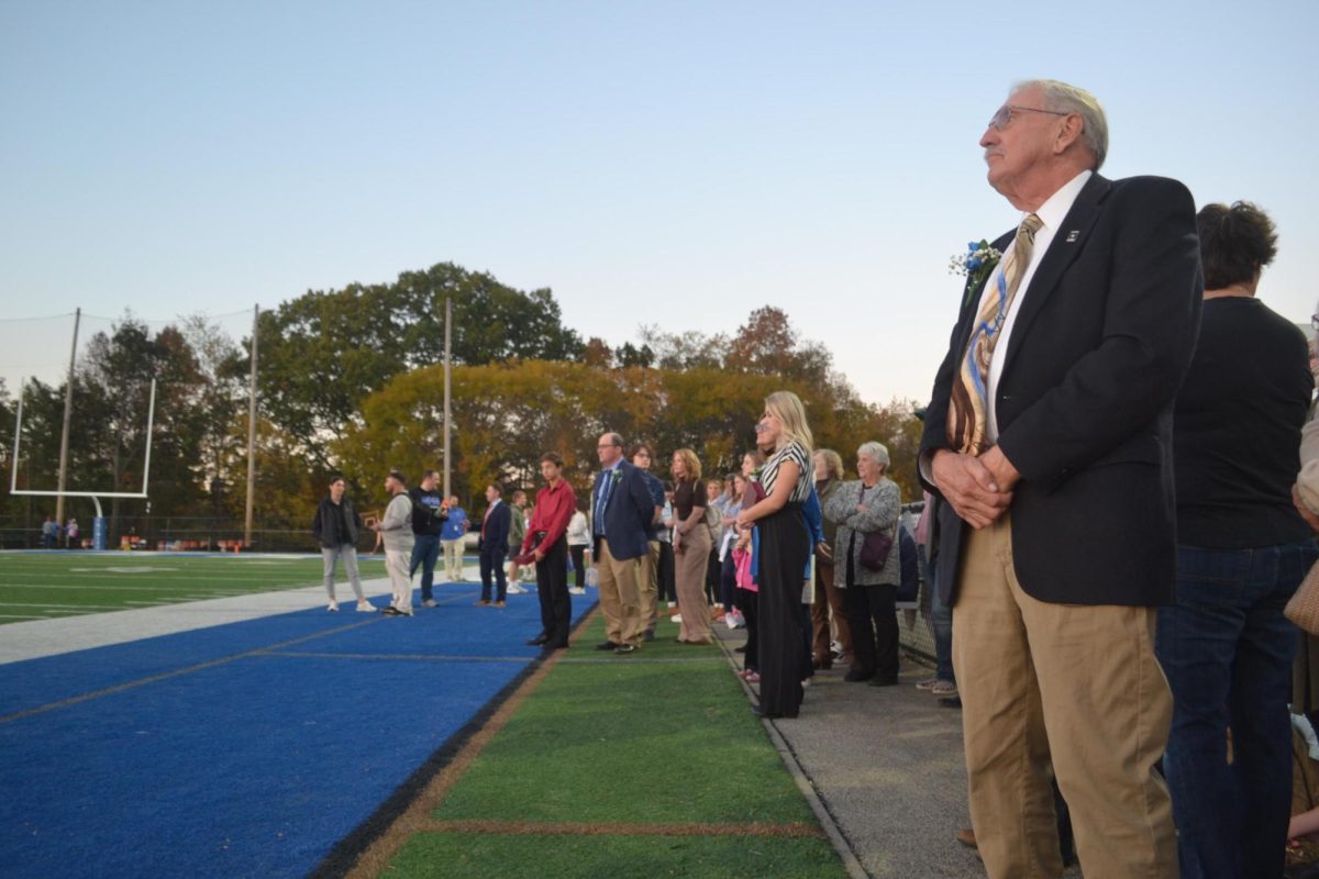 Trinity’s 2024 Distinguished Alumni were inducted at this year’s varsity football game against Laurel Highlands. They were presented and congratulated by high achieving high school students. 
