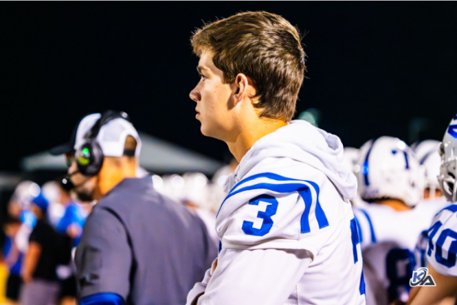 Junior Anthony Giorgi spent the better part of the football season in recovery after breaking his foot. He remained invested in the team’s progress and kept himself motivated by reading up on the importance of mental toughness as well the stories of professional athletes who recovered from their own injuries.