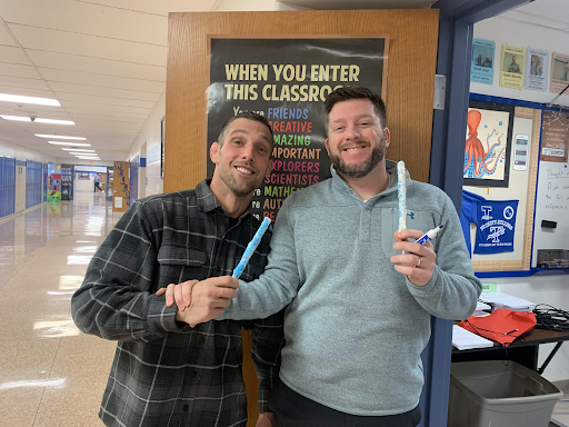 It’s important to remember everyone has different tastes! For example, Mr. Powell loves a lot of sprinkles on his chocolate-covered pretzel, while Mr.Phillips prefers a minimal amount. 