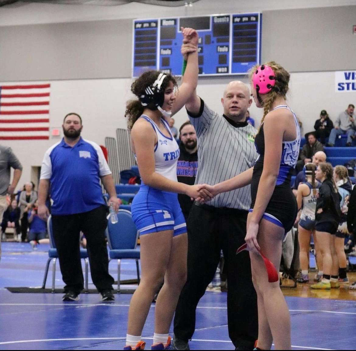 After making the daunting decision to leave basketball behind, Junior Brailyn Mitchell joined the Trinity High School girls’ wrestling team to explore her family’s deep connection to the sport. There, she discovered her love for the sport, something she will be forever grateful for.