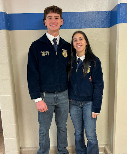 Likar and Allen have led the FFA chapter through the 24-25 school year in various events, fundraisers and meetings. They also led the Agriculture pathway to first place this year in the Trinity CTE Olympics!