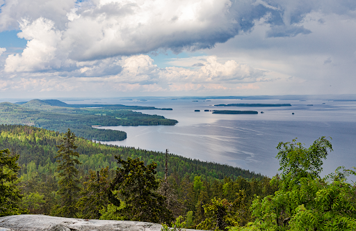Pictured above is Koli National Park in Finland. This is a popular spot for people to explore the mountains and spend time outside. In 2021, about 256,900 people visited this park and it was ranked the most visited park in Finland.