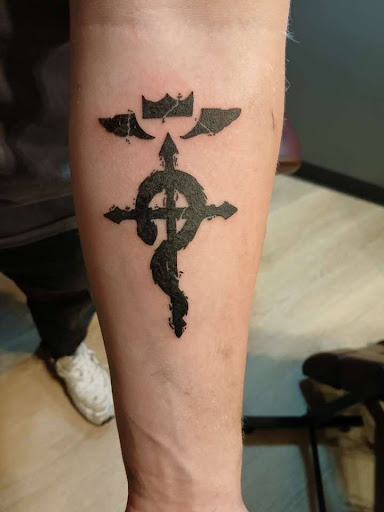Pictured above is one of Poland's many works of art he has created since his start in the tattooing industry. His obvious craftsmanship is shown not only in this photo but also in many other works he's done and plans on doing. 
