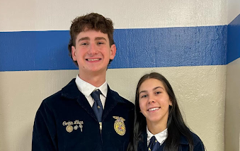 Corbin Likar, Sydney Allen: FFA officers rally in senior year