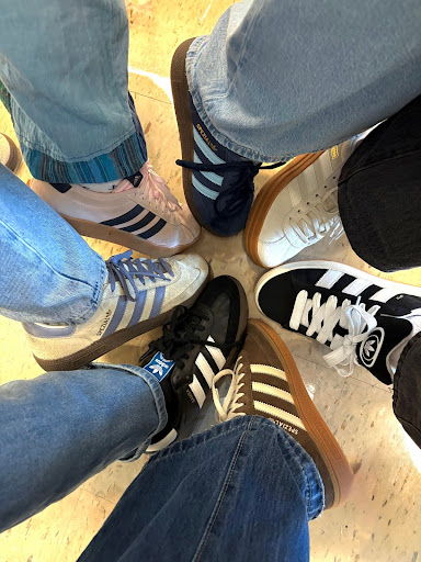 Originally, the three stripes on the side of all Adidas shoes were placed for stability in the ankles for athletes. Now, this practical design is a globally known design, representing both triumphant athletics and the success of Adi Dassler’s brand.  
