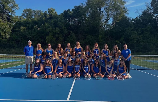 The high school’s girls’ tennis team continues to impress with skill, determination and teamwork. With each match, they’re proving hard work and focus make all the difference on and off the court.