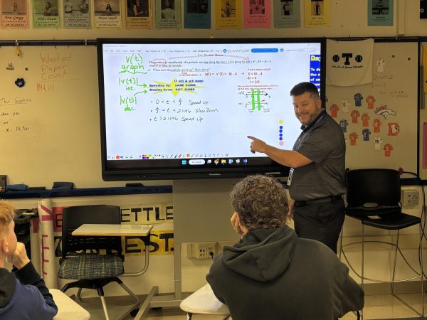Phillips teaches both Calculus AB and Calculus BC students throughout his day at Trinity High School. He is currently teaching particle motion to his AB students while his BC students are reviewing Calculus AB in depth to prepare for this year.
