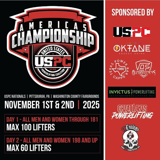 This flyer, available to all strength athletes who have qualified for this year's United States Powerlifting Coalition nationals, includes all necessary information needed prior to competition weekend.