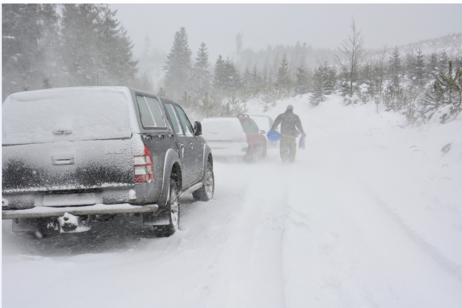 Drivers in western Pennsylvania are trapped in intense snowfall too heavy to drive in. This photo is from the recent storm; many people were fighting against time to get unstuck from the snow and not freeze in the subzero temperatures.