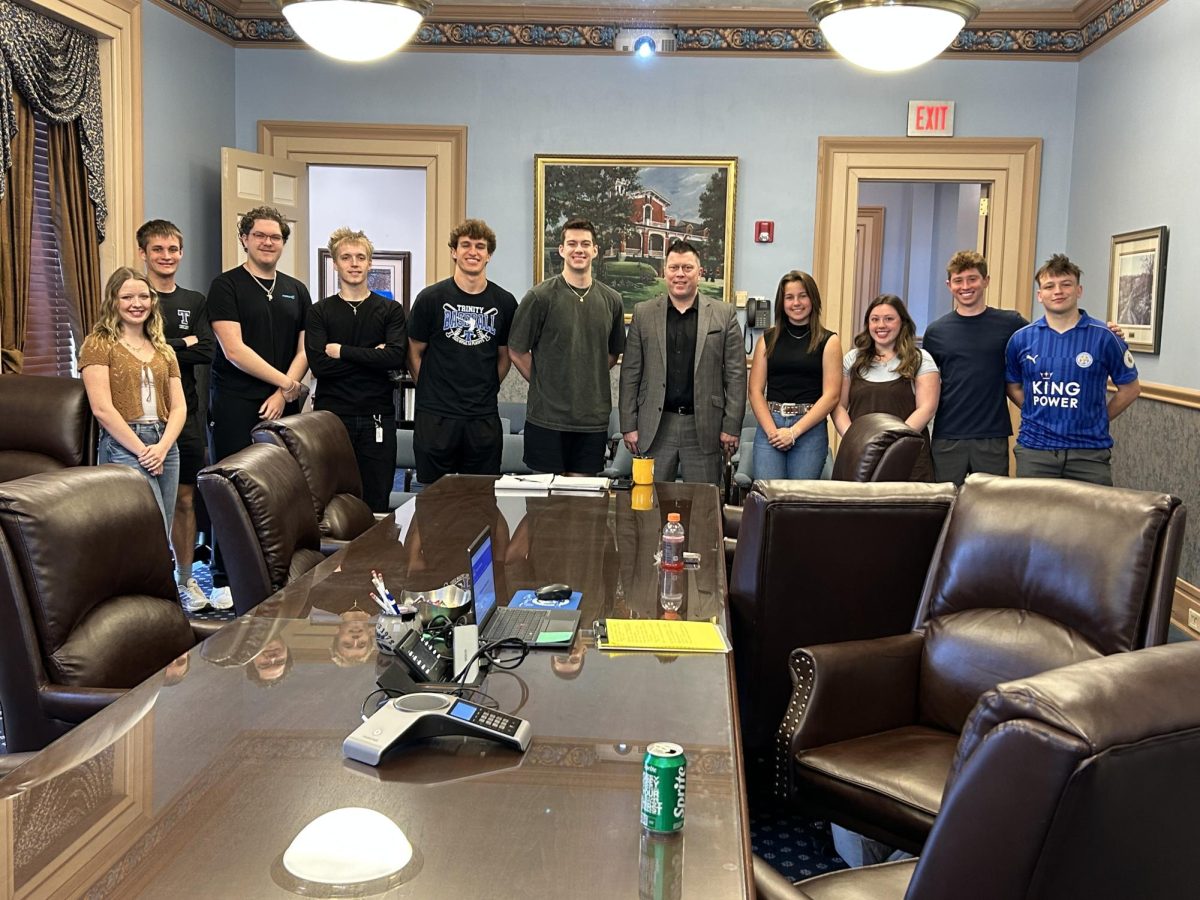 Members of the senior class Student Advisory Panel are pictured above.
The group serves as a bridge between students and administration, ensuring
that student voices are heard and represented.