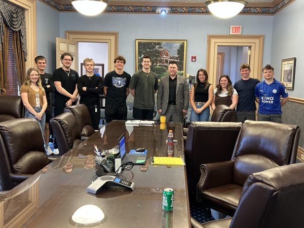 Members of the senior class Student Advisory Panel are pictured above.
The group serves as a bridge between students and administration, ensuring
that student voices are heard and represented.