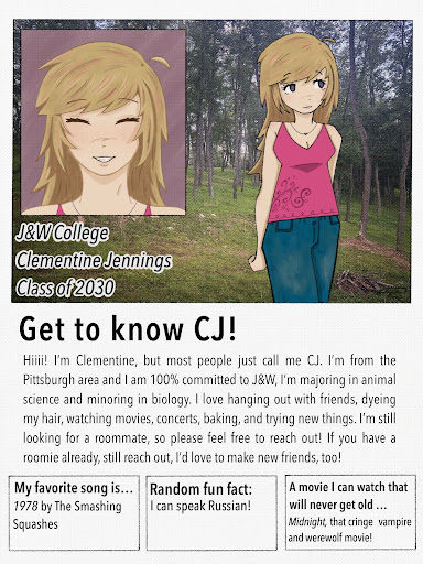 Students post themselves on different apps, adding a caption about things they like to do along with their major. There’s a great chance to get to know people when posting on social media, and it is a great way to make friends before moving in!
